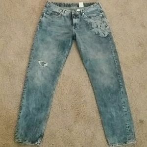 boyfriend slim low jeans h&m
